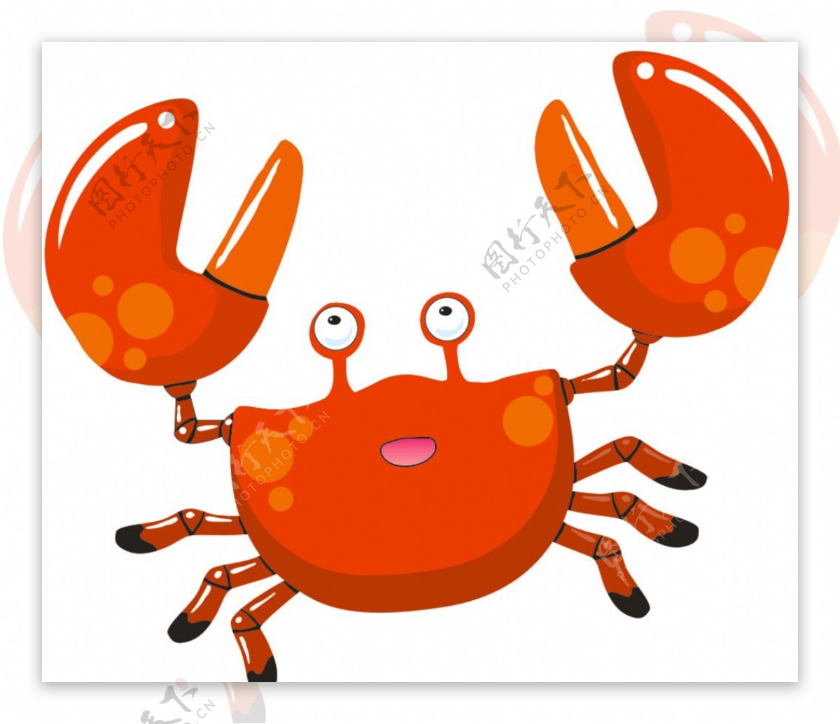 卡通可爱螃蟹
