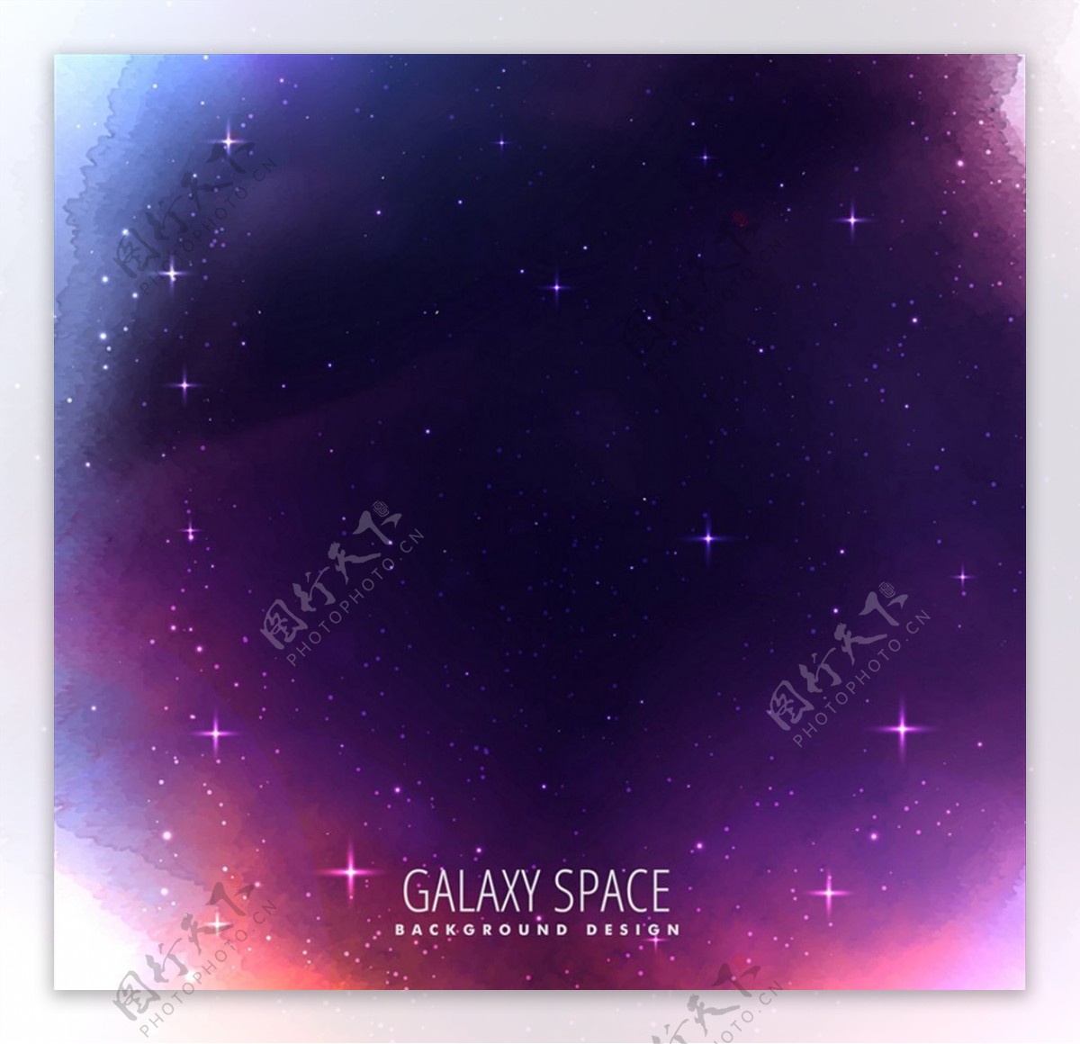 紫色宇宙空间矢量素材