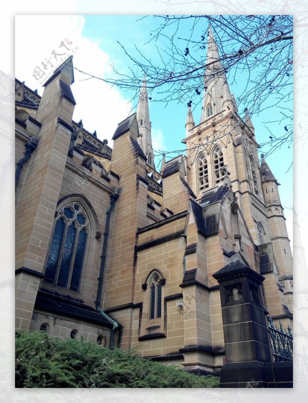 冬日悉尼圣玛丽大教堂