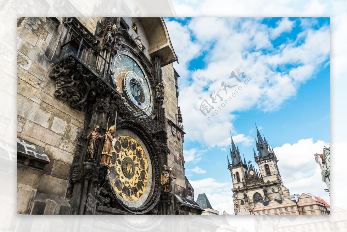 布拉格天文钟图片天文钟钟表