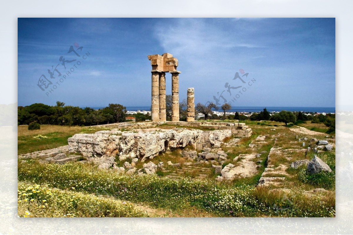 古希腊废墟建筑