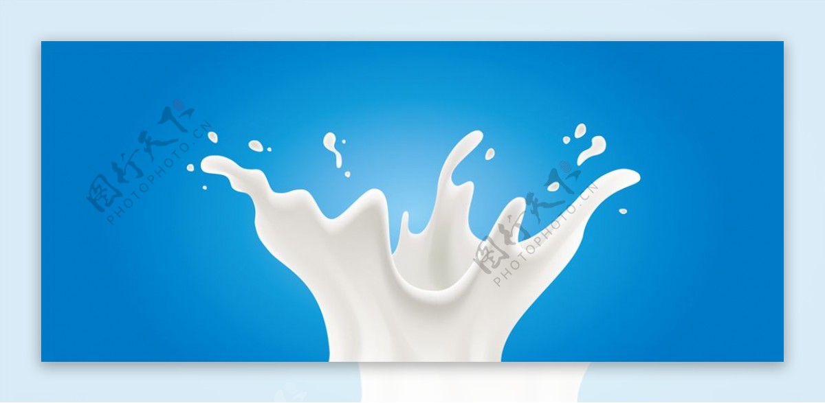 牛奶喷溅背景设计