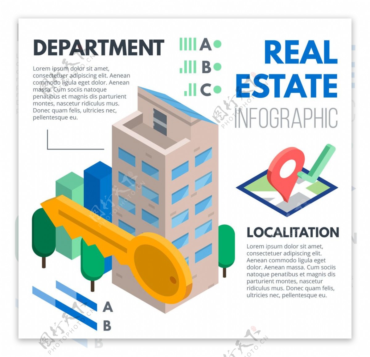 房地产信息图表