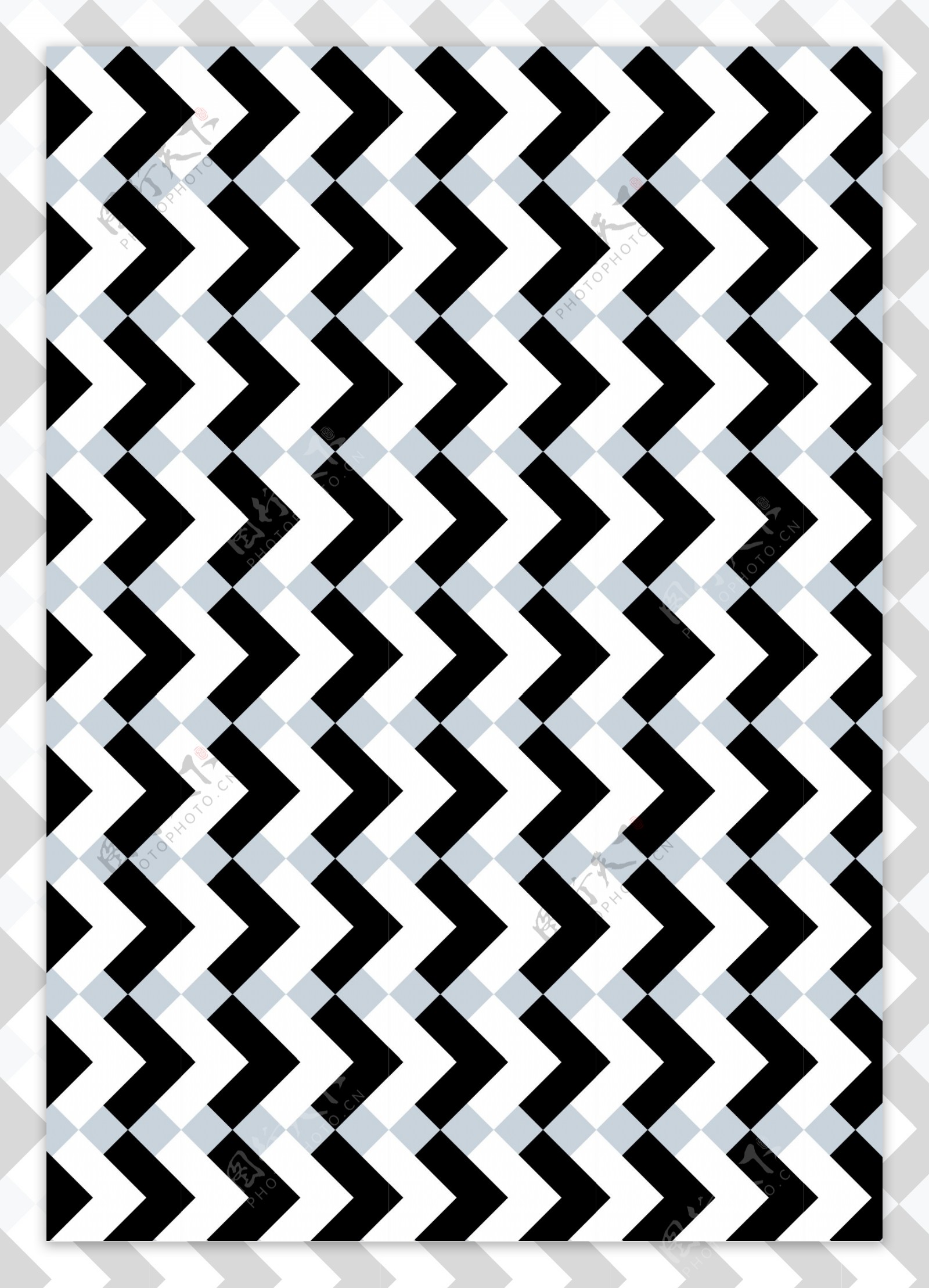 方块箭头折线四方连续底纹