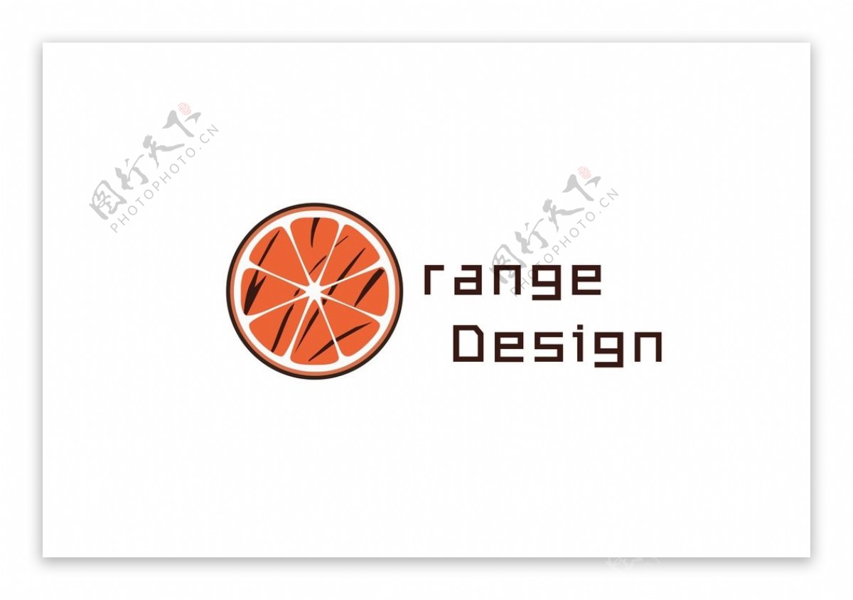 橙子设计简约logo