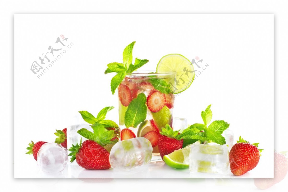 草莓与冰块