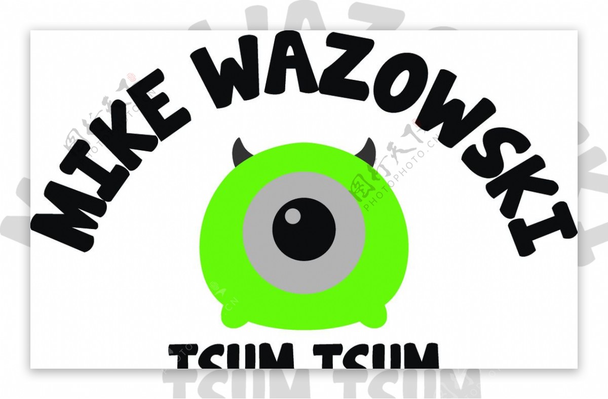 TSUM系列1字母绿怪物眼