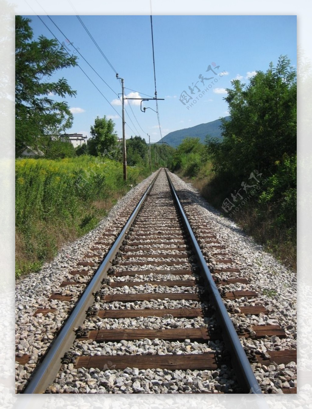 铁路钢轨摄影