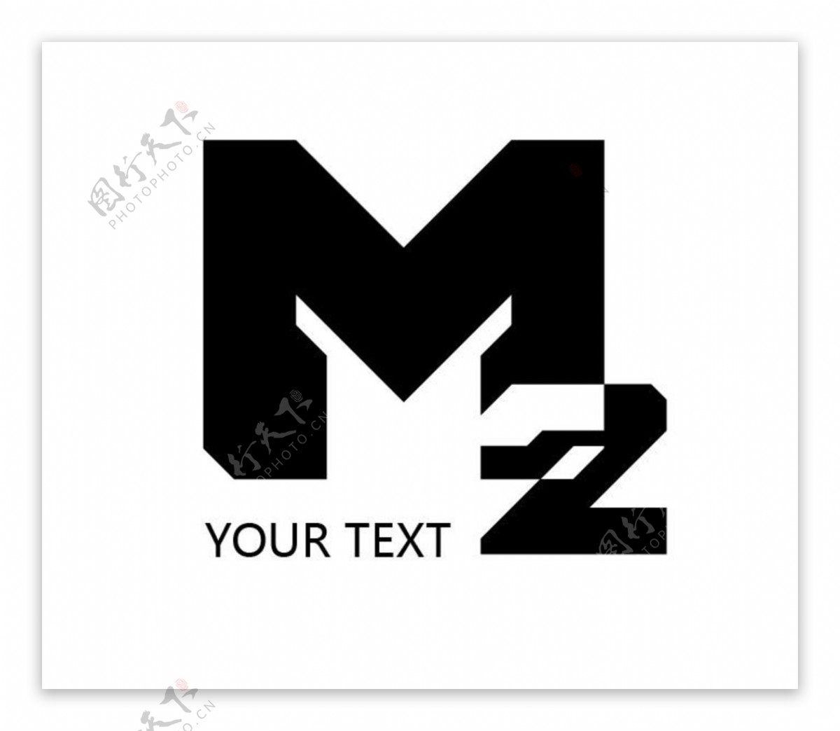 M2字母logo