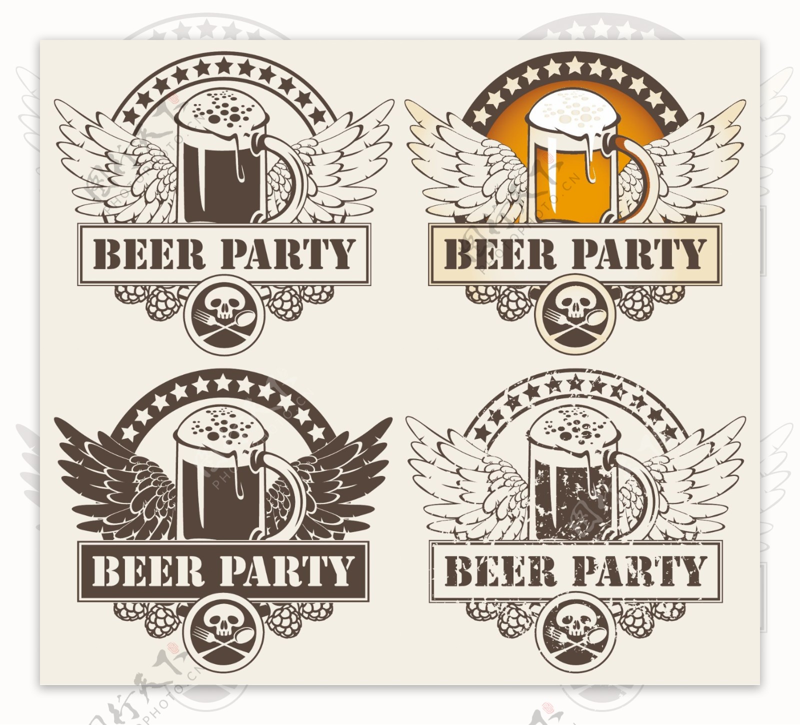 啤酒徽章标签
