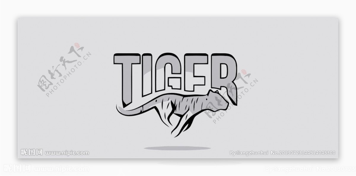 老虎logo图片素材-编号23484139-图行天下
