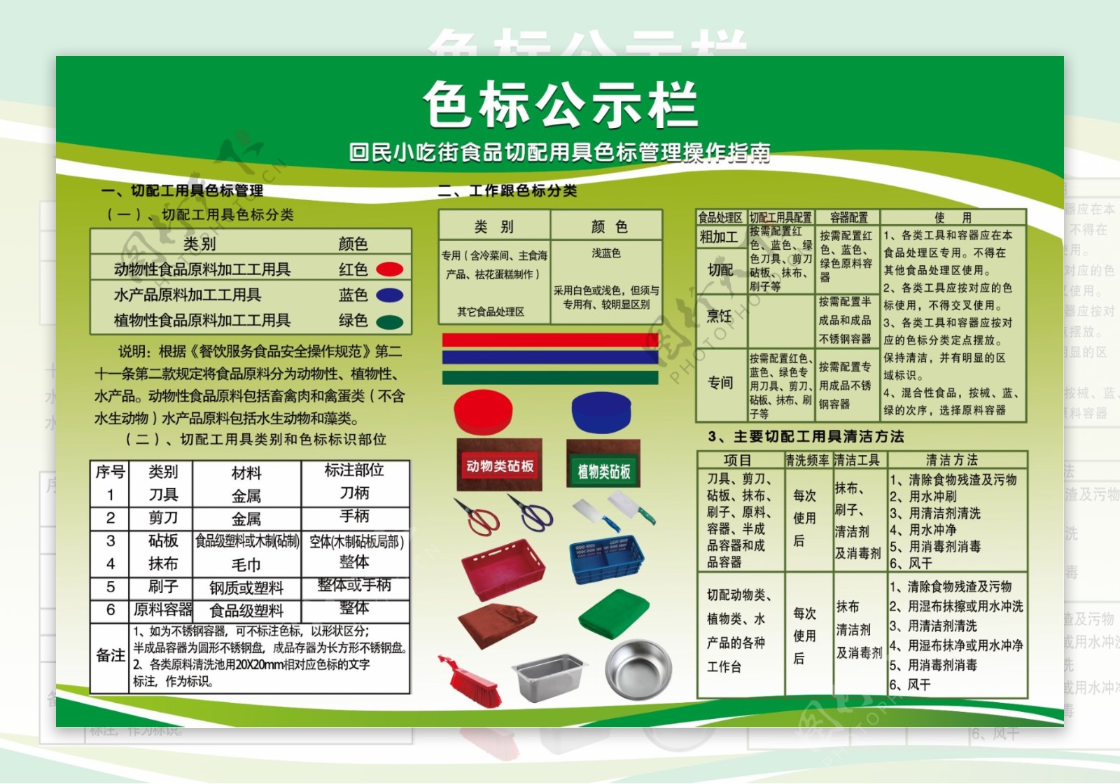 色标公示栏