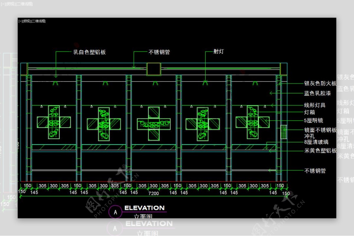 室内图块工装构件元素