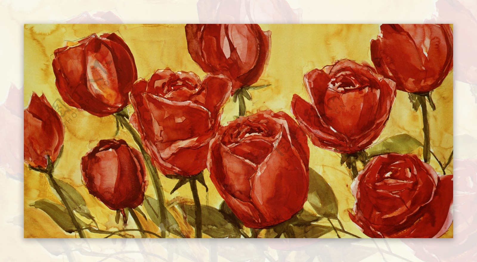 花卉油画6740厘米X80厘米