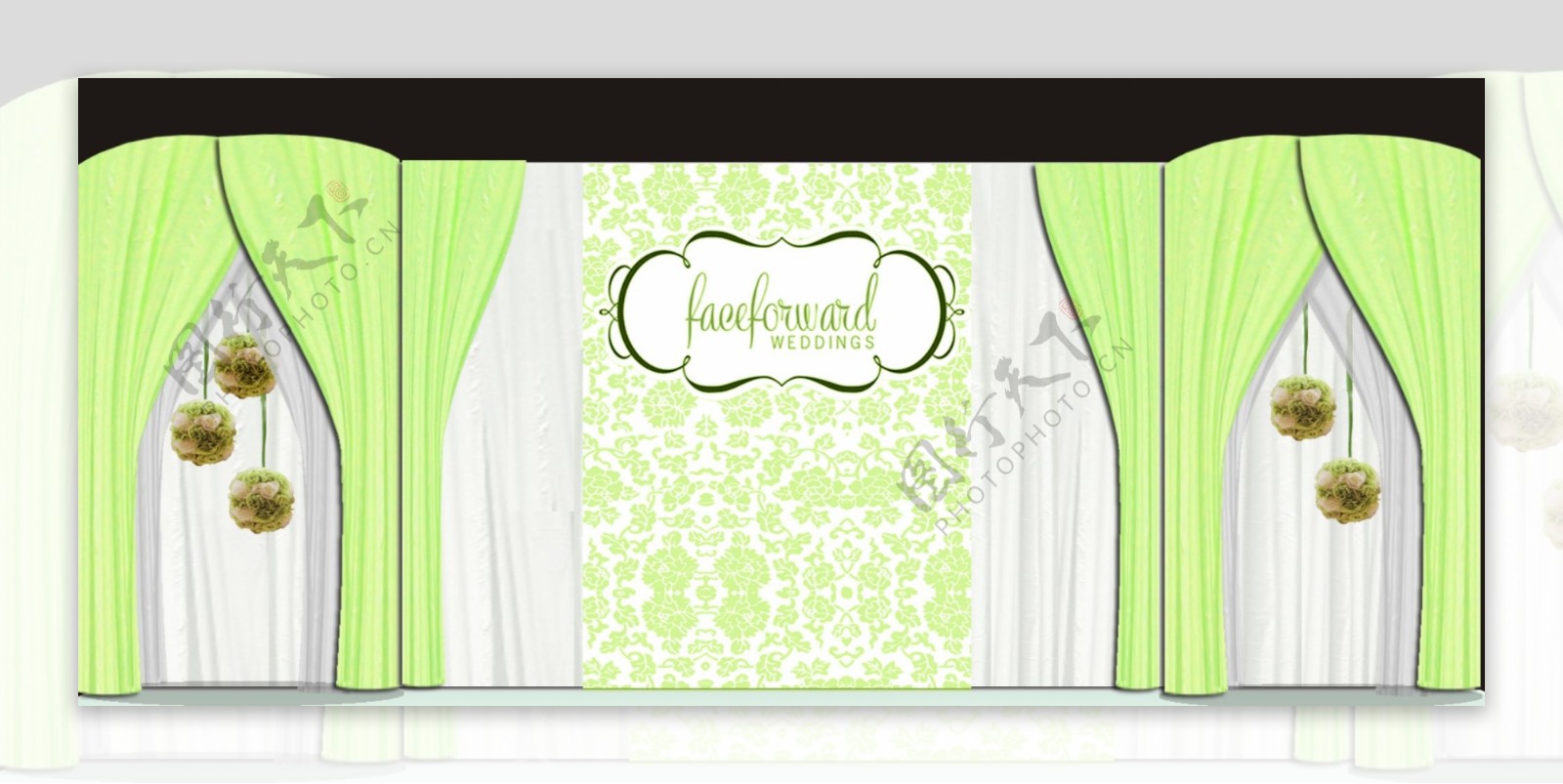 绿色创意婚礼主题设计