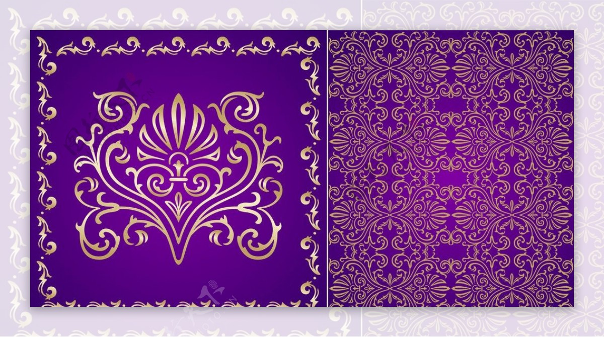 紫色底纹素材