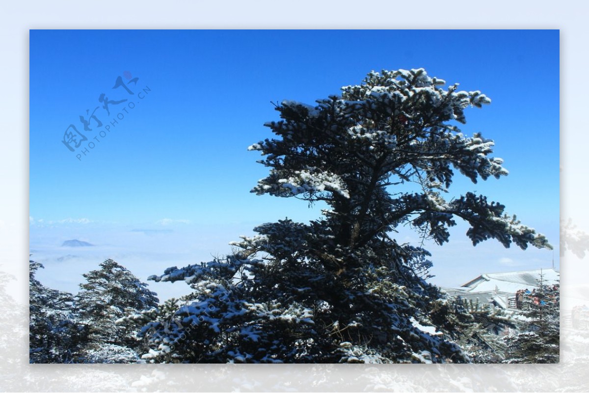 峨眉山雪景