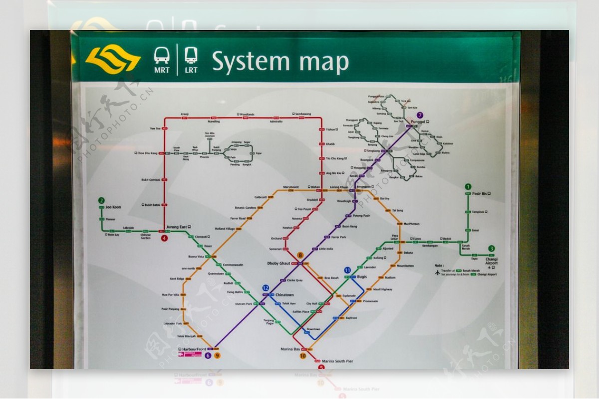 新加坡地铁路线图
