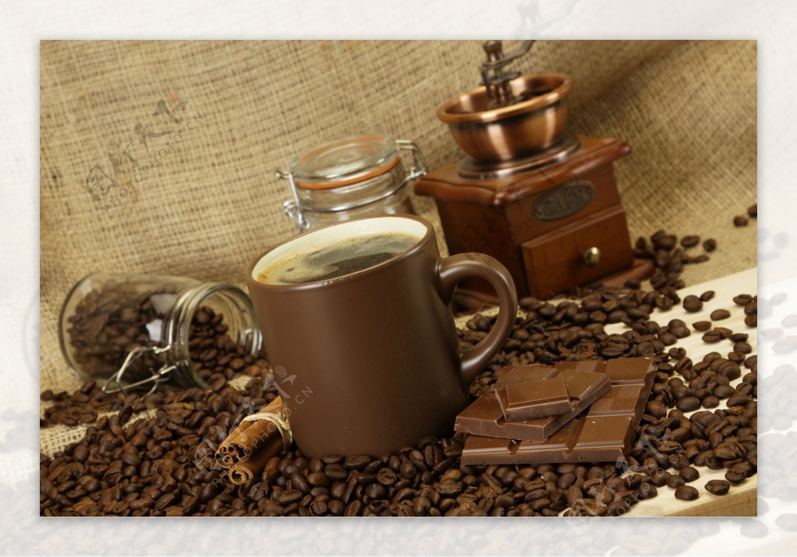 咖啡与巧克力图片