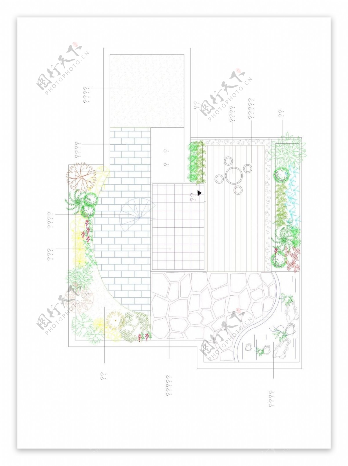 别墅景观设计CAD图纸施工图