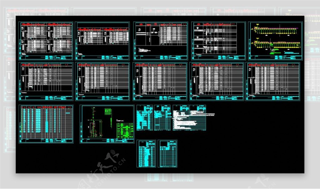 电力系统CAD景观图纸