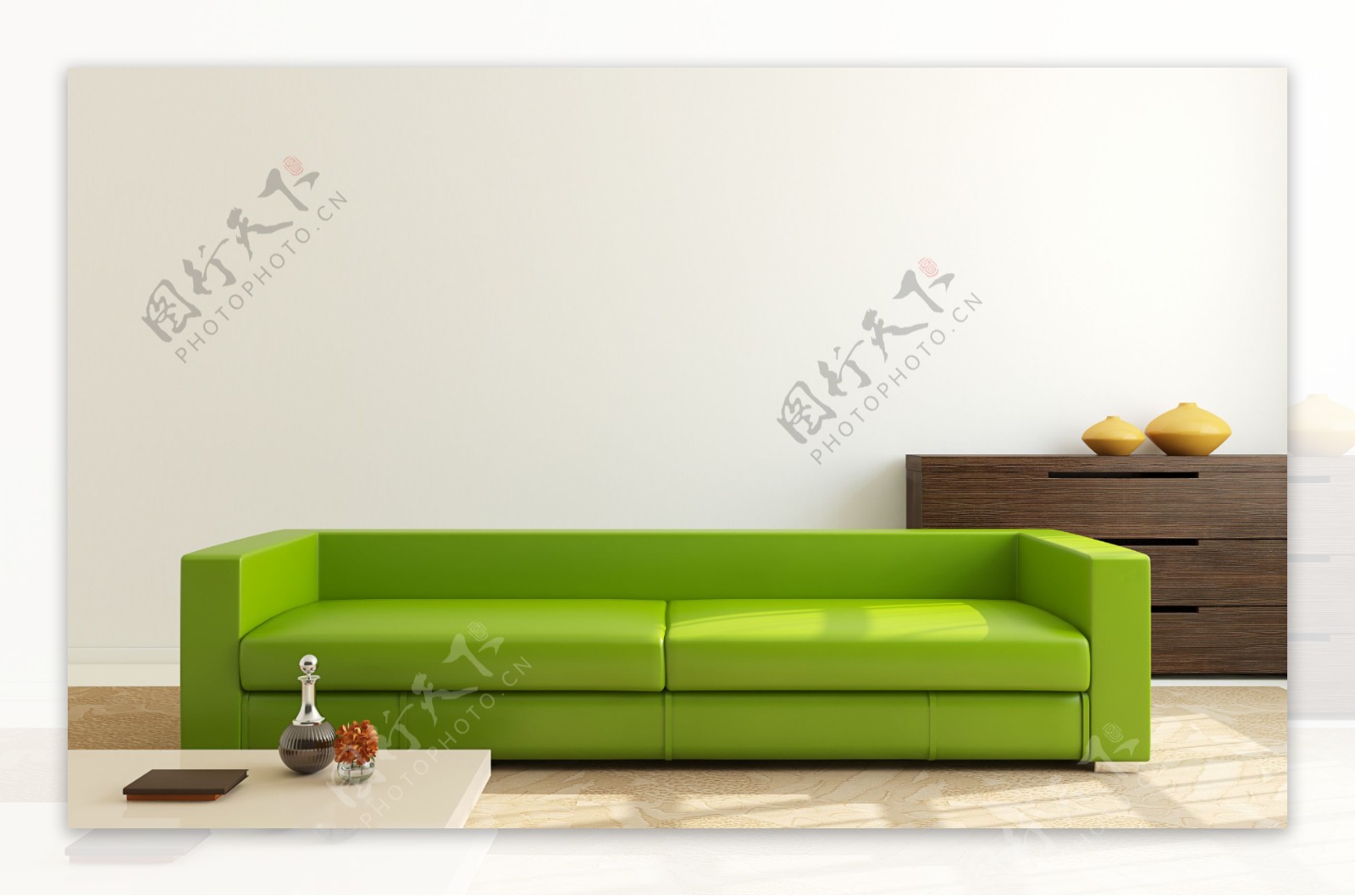 时尚绿色沙发图片