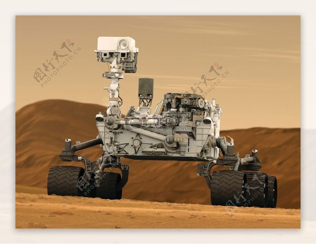 火星表面的机器人