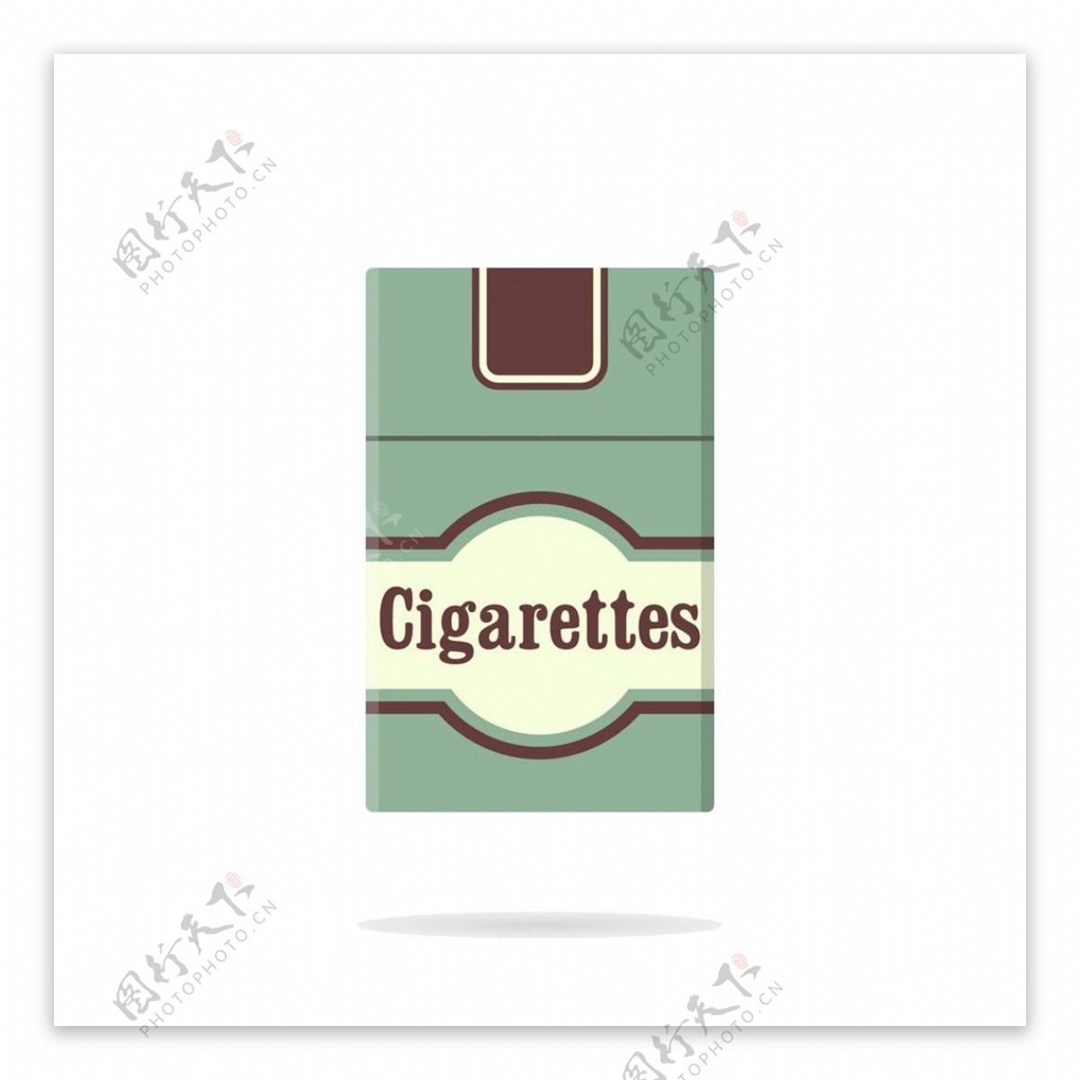 青色香烟包装图片设计