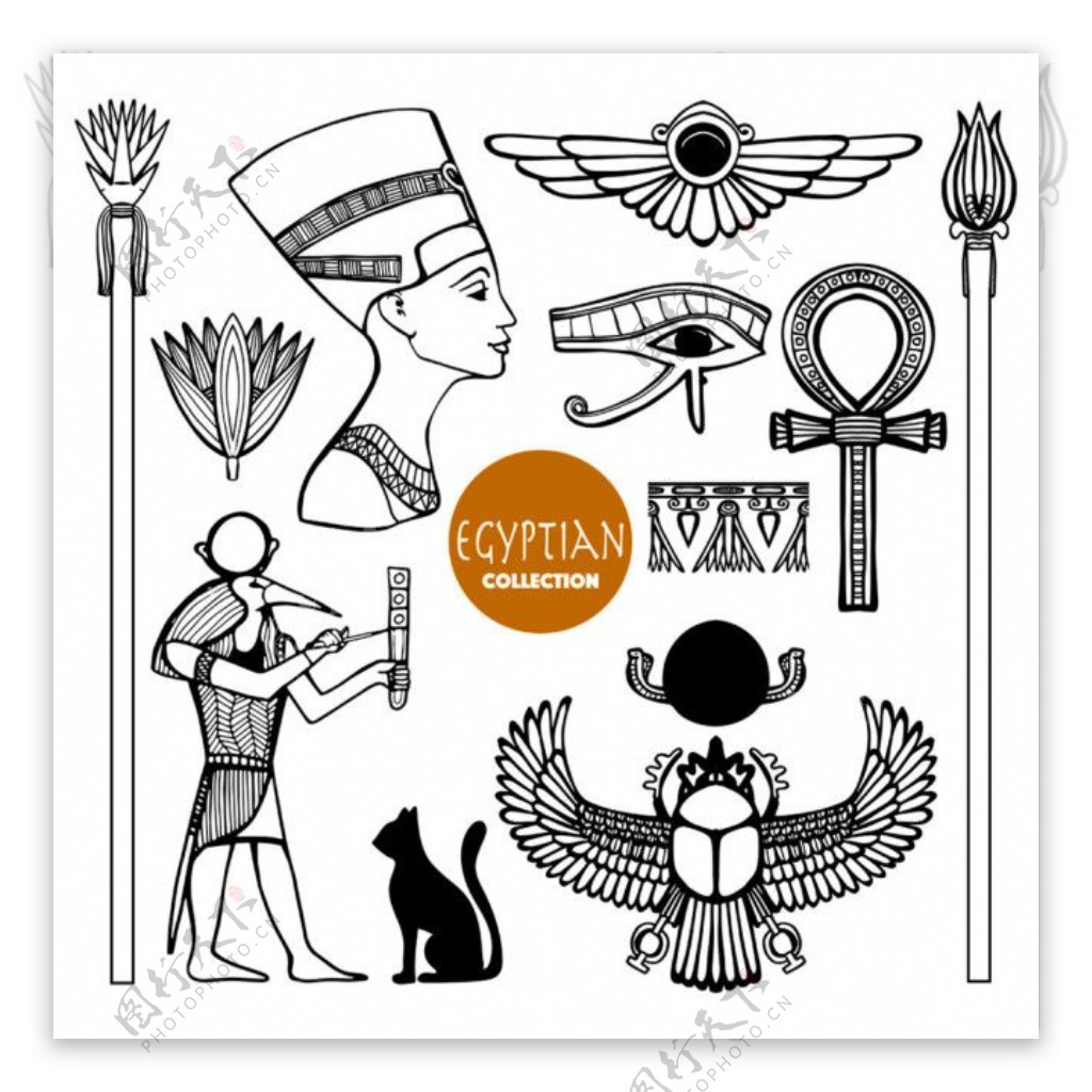 埃及文化图腾图片
