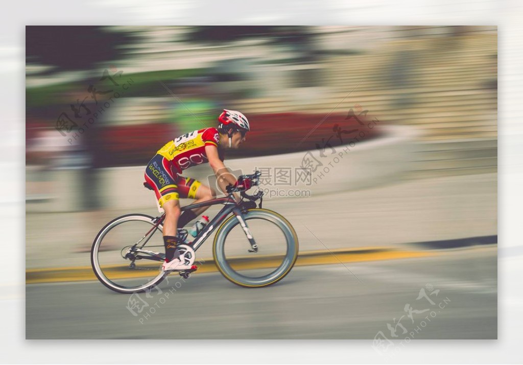 模糊运动自行车自行车竞争运动员运动速度骑自行车种族骑自行车骑自行车