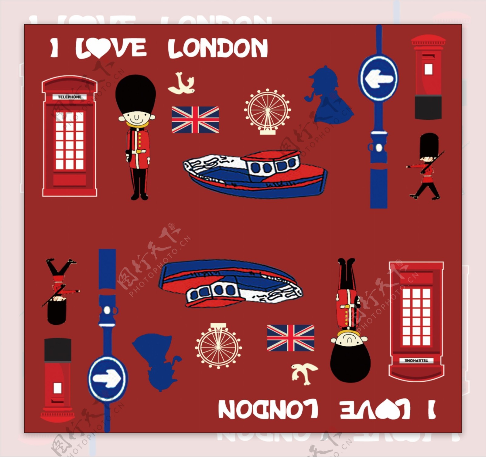 英国大兵伦敦国旗邮箱