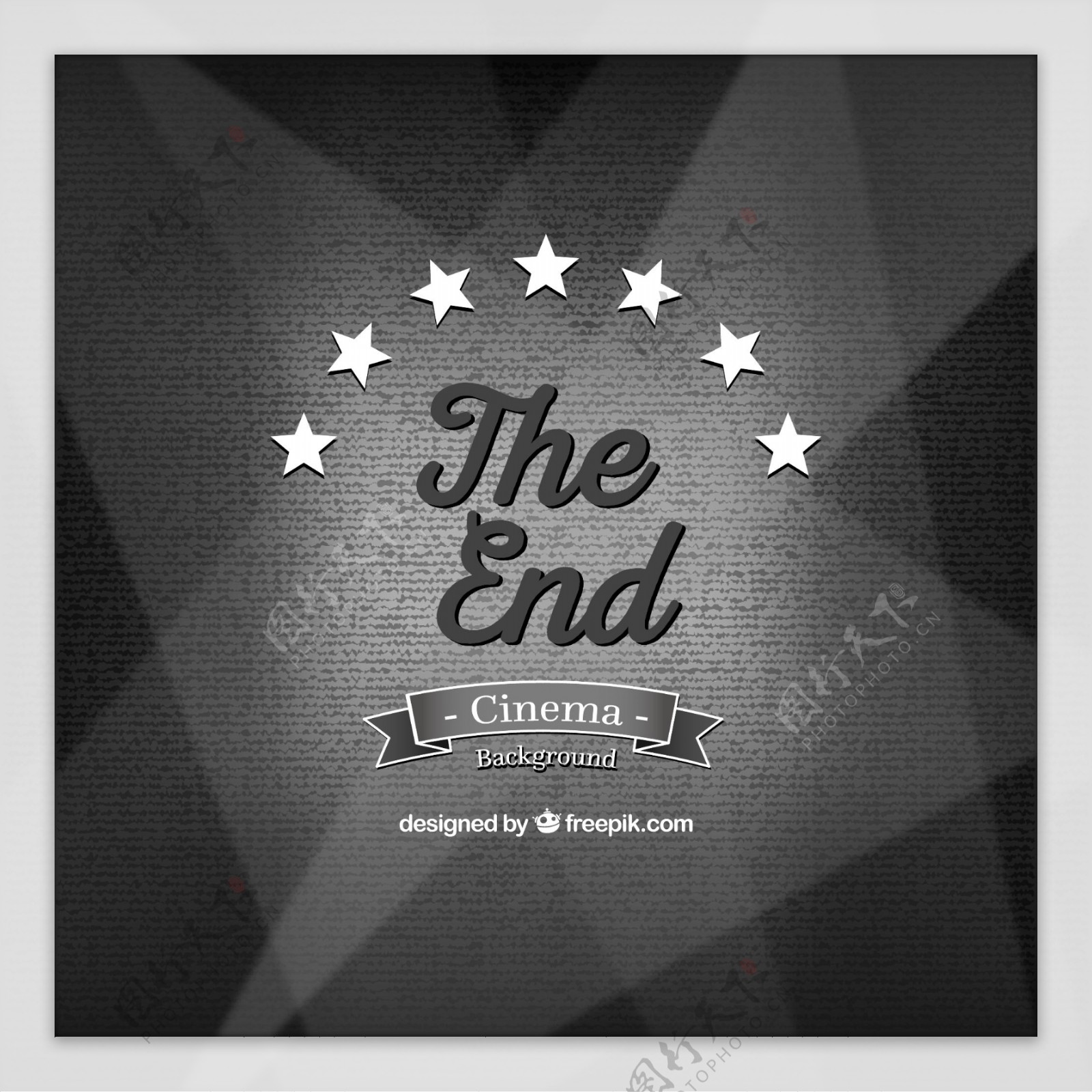 创意电影剧终TheEnd艺术字矢量图片素材-编号24843719-图行天下