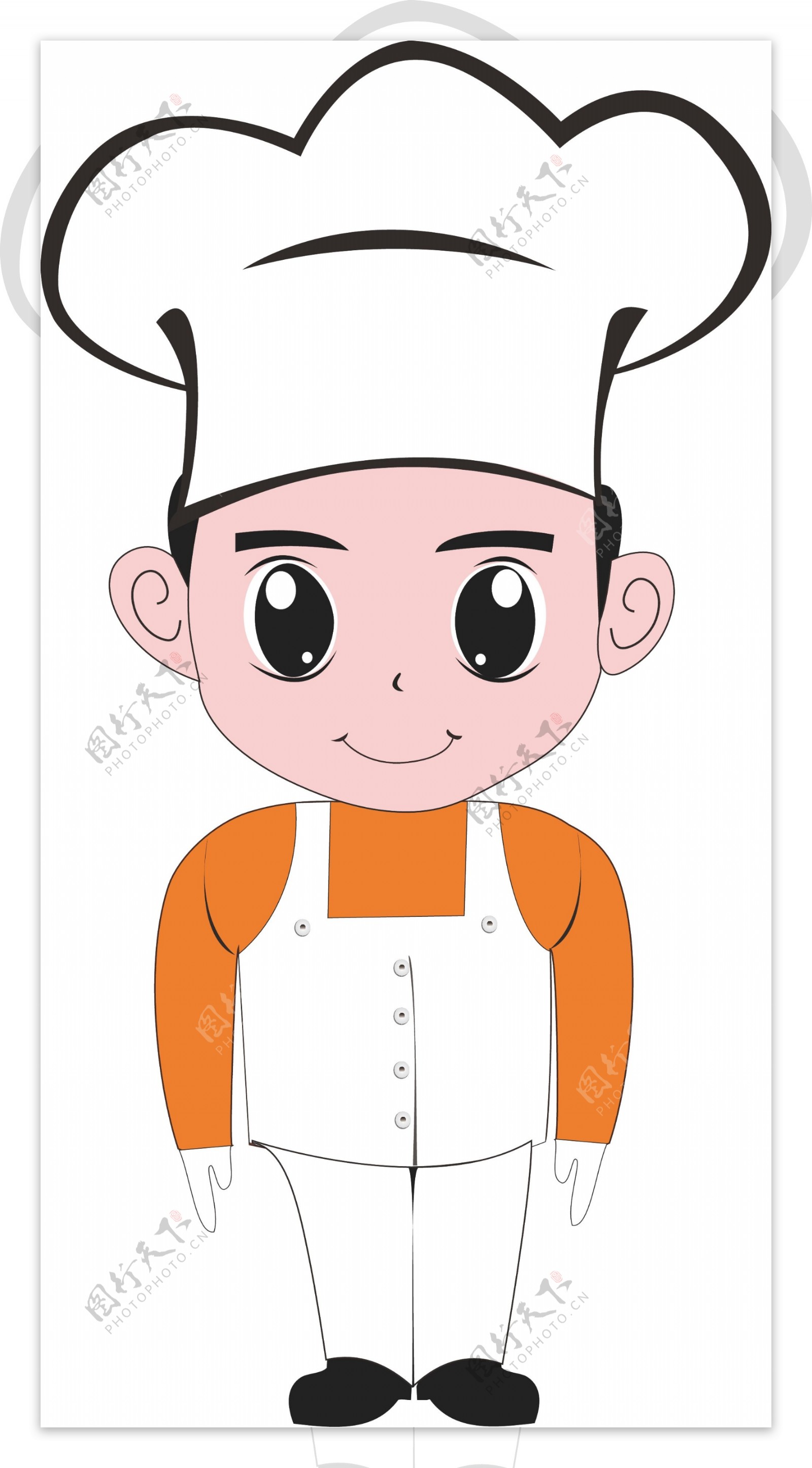 厨师卡通小人