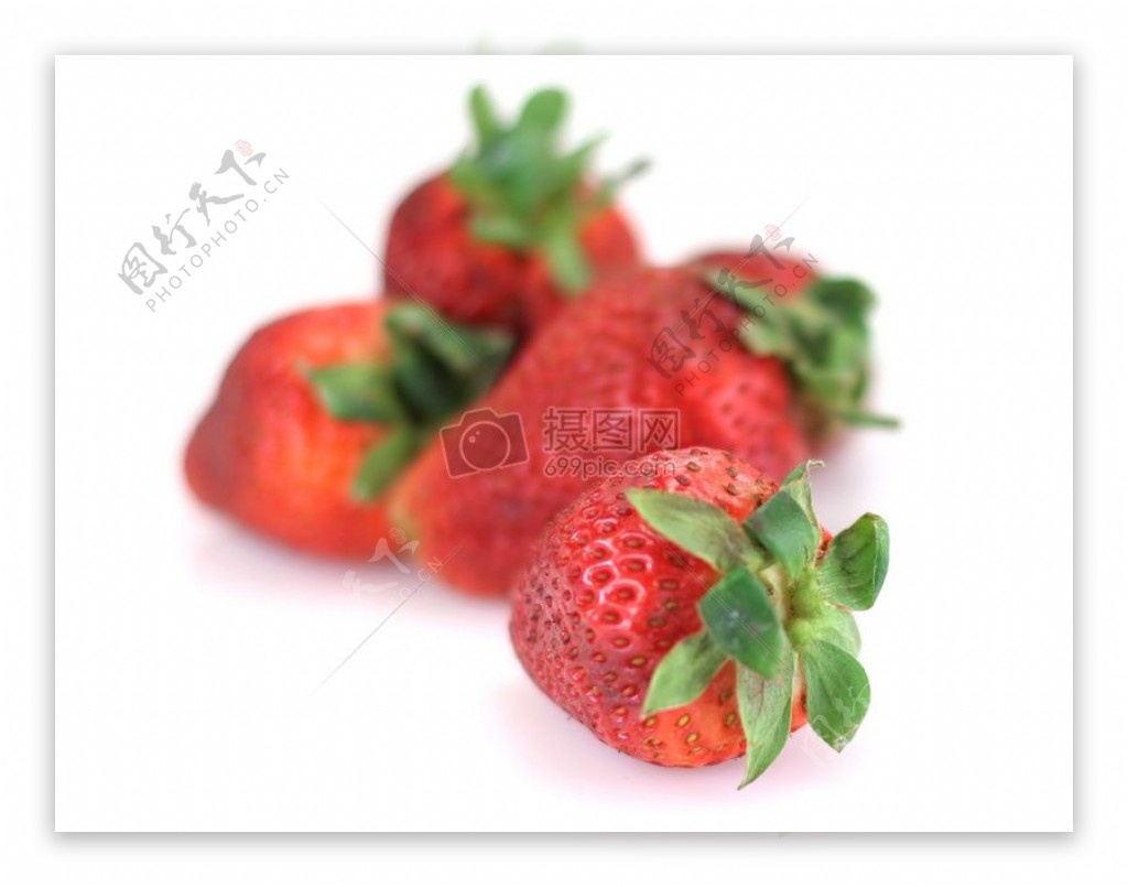 新鲜的草莓特写