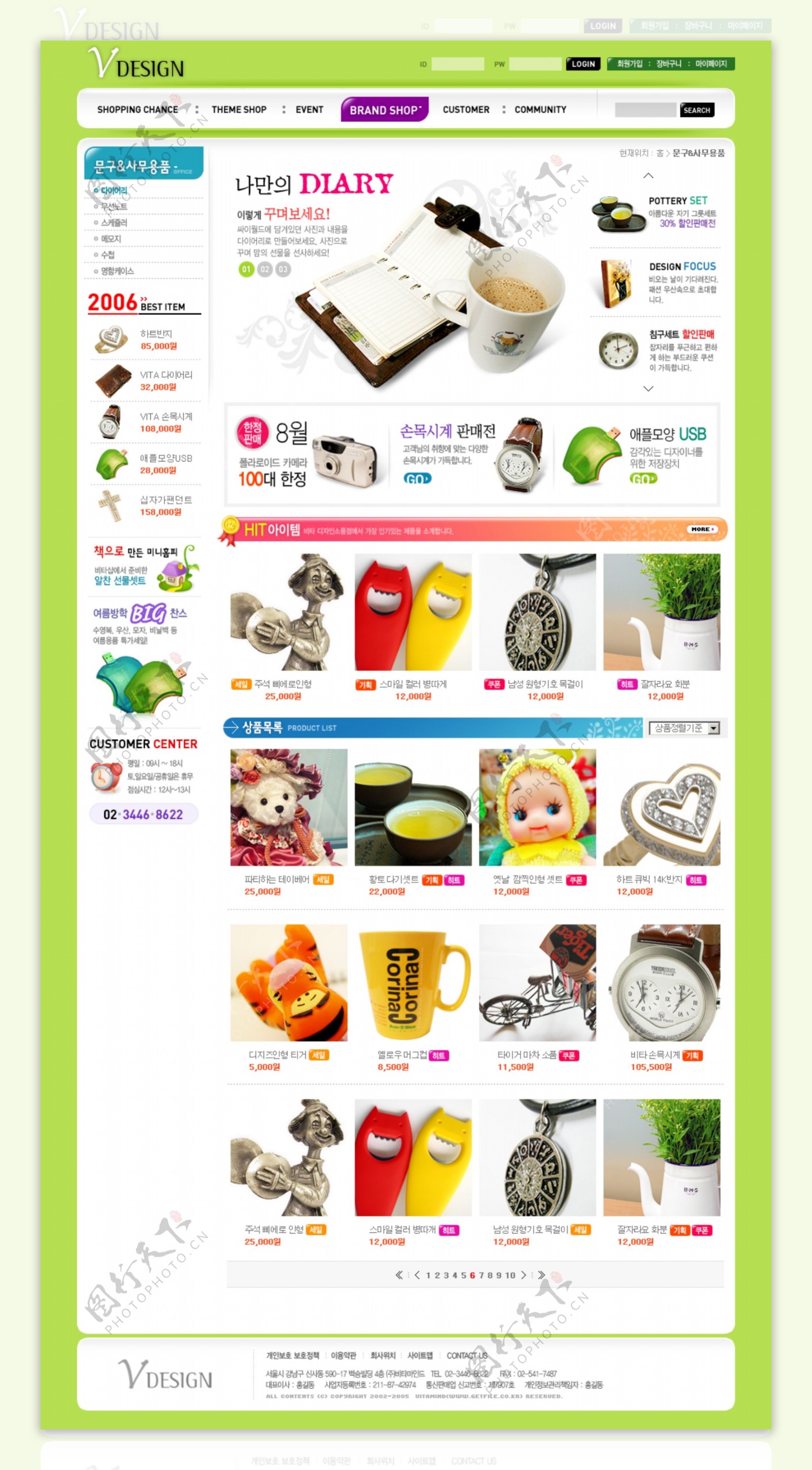 韩国企业网站模板分层素材PSD格式0298