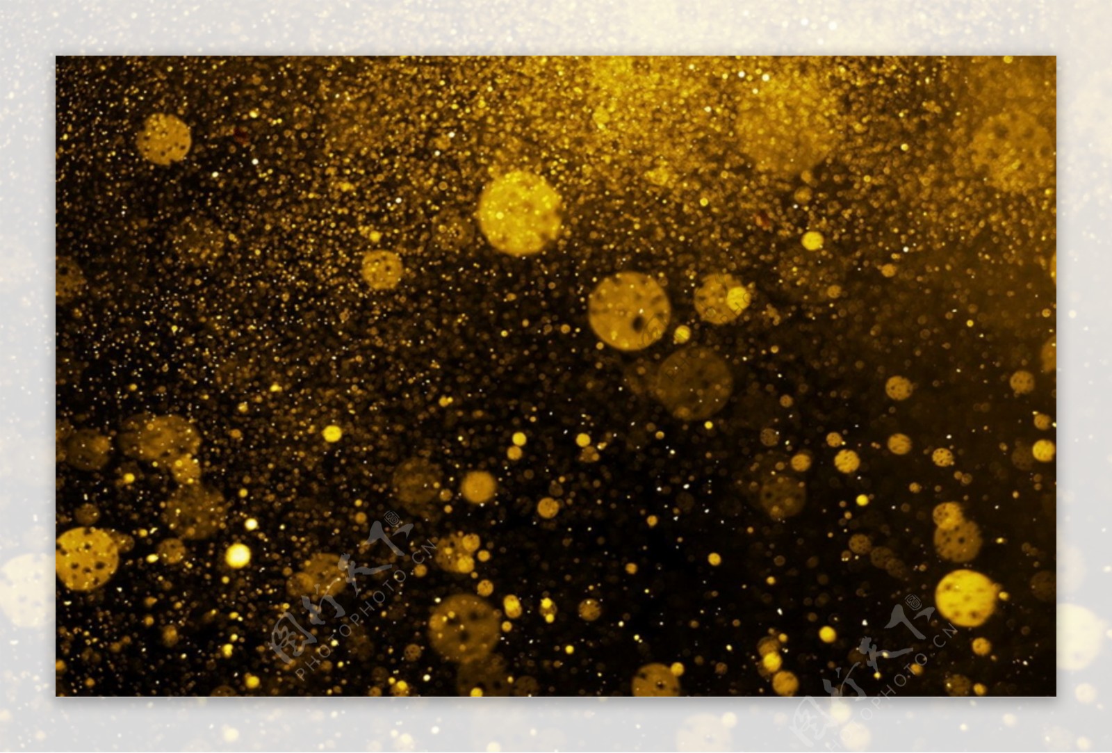 金色粒子装饰元素
