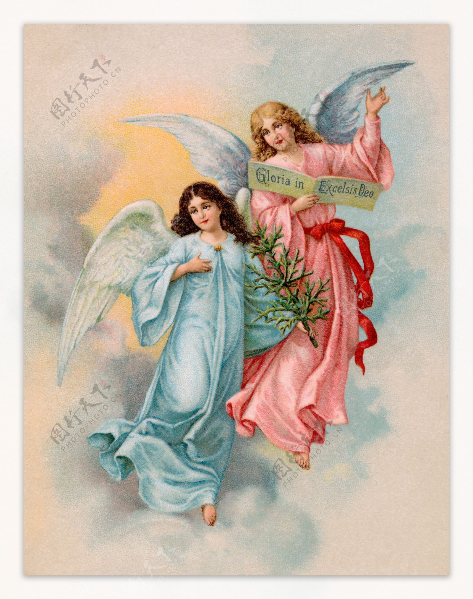 两个女天使图片