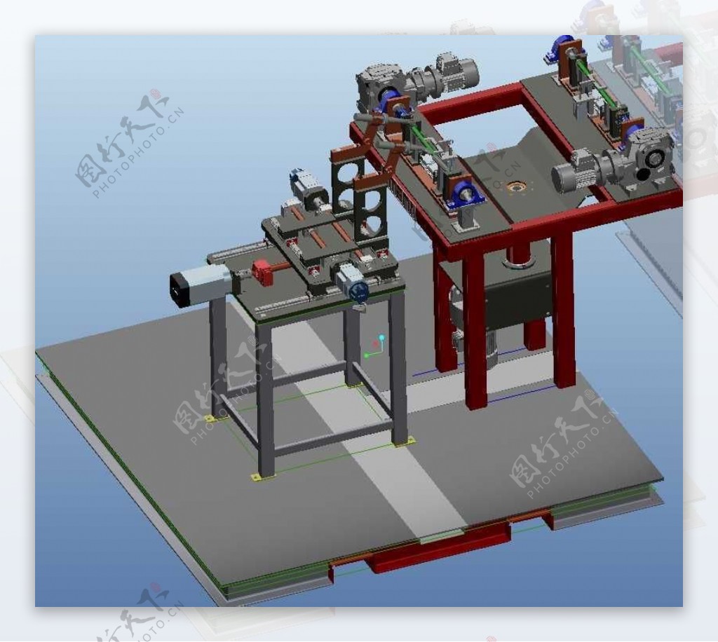 焊接管架机械模型