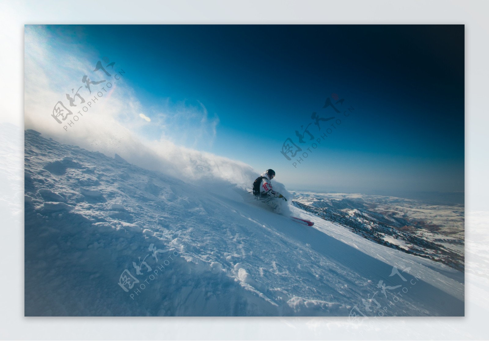 冬天滑雪男人图片