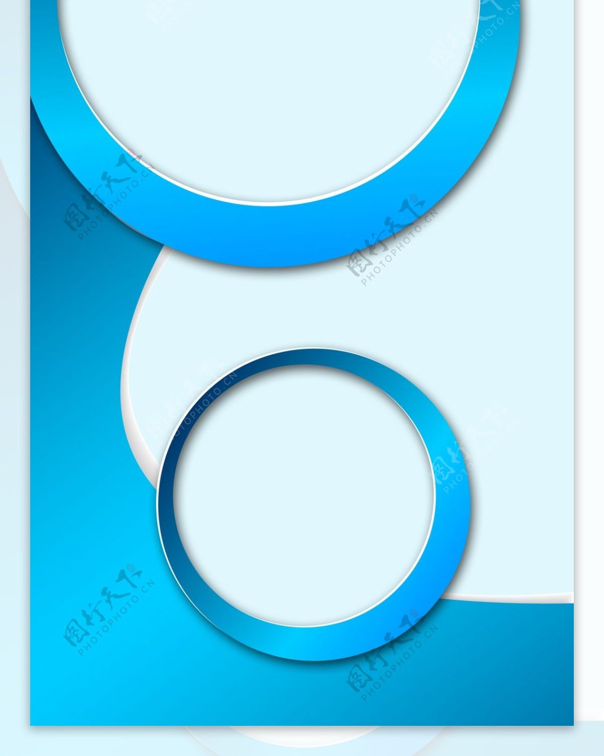 精美蓝色展架背景模板设计素材画面设计