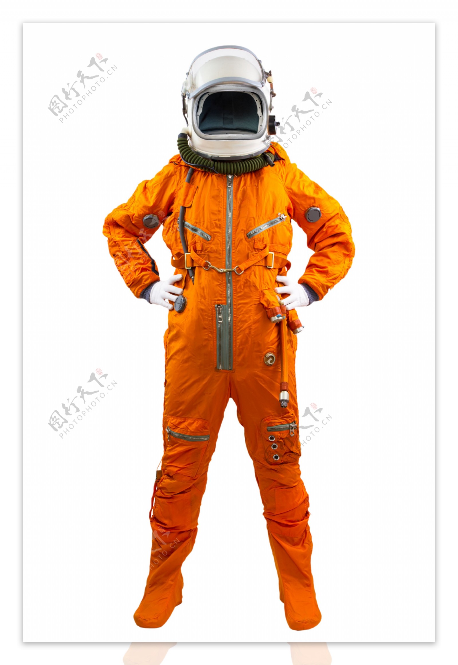 穿黄色宇航服的宇航员图片