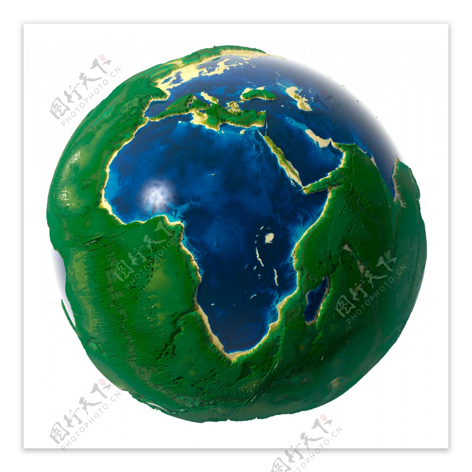 绿色植物地球背景图片