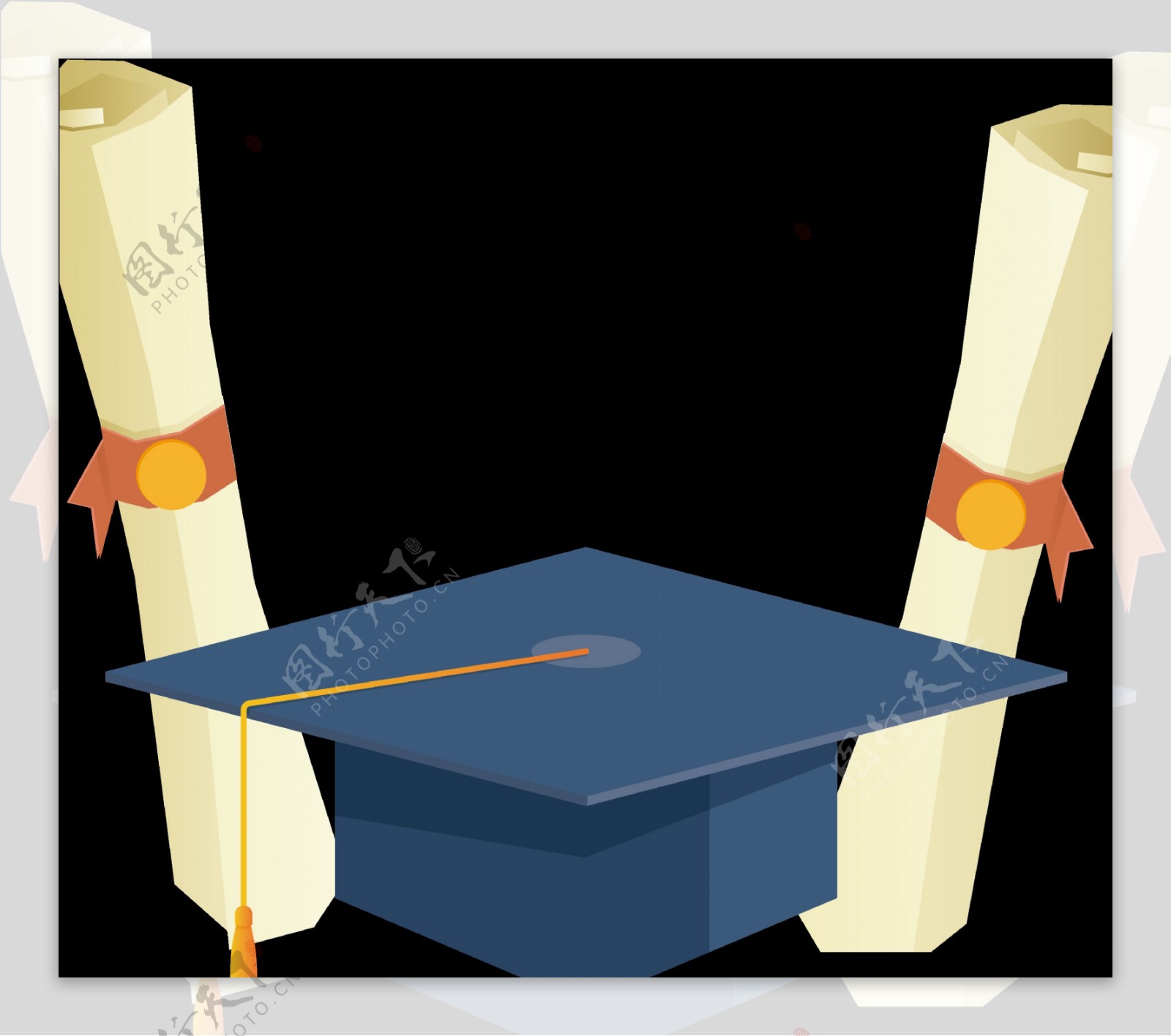 毕业毕业帽毕业元素免抠png透明图层素材
