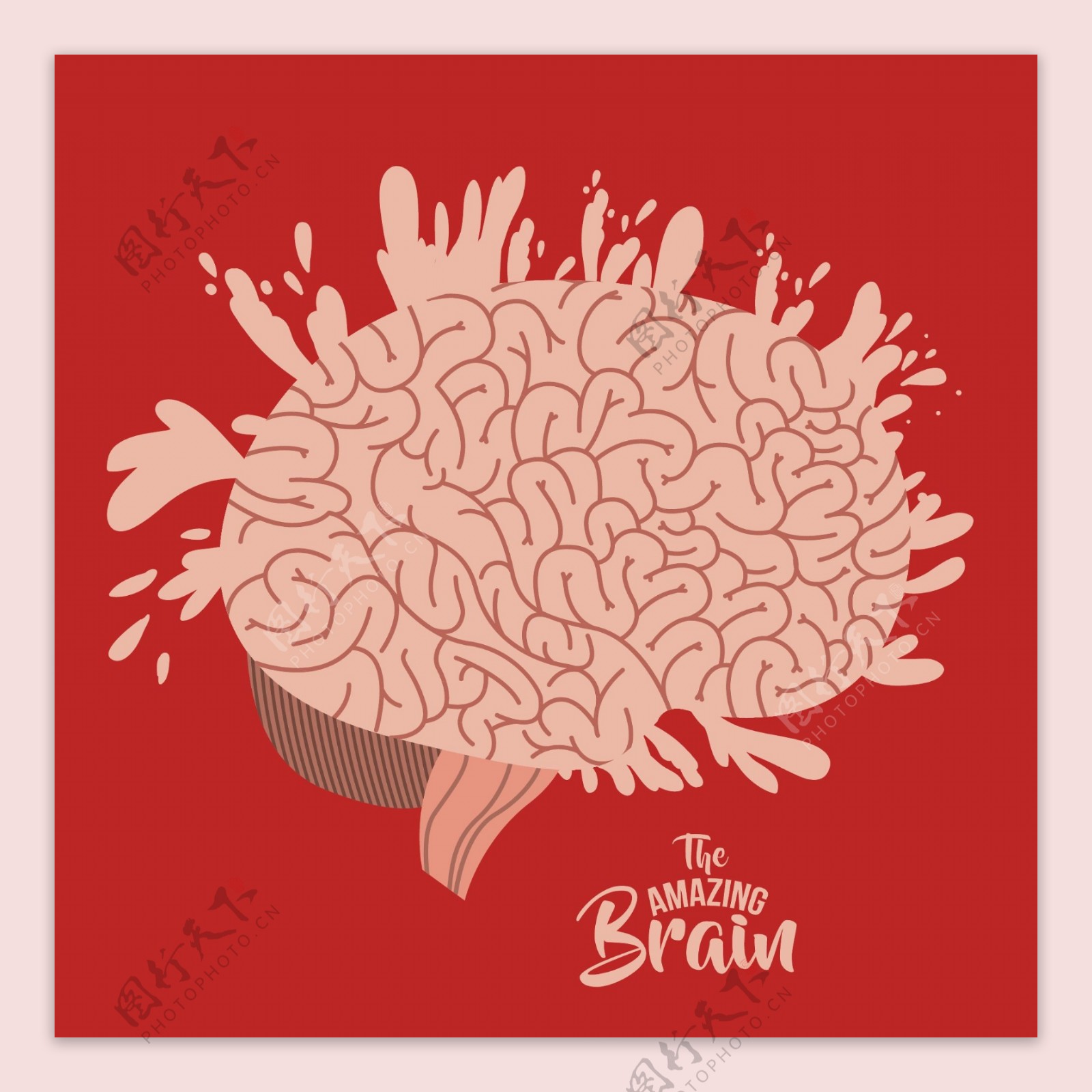 创意的大脑图案设计