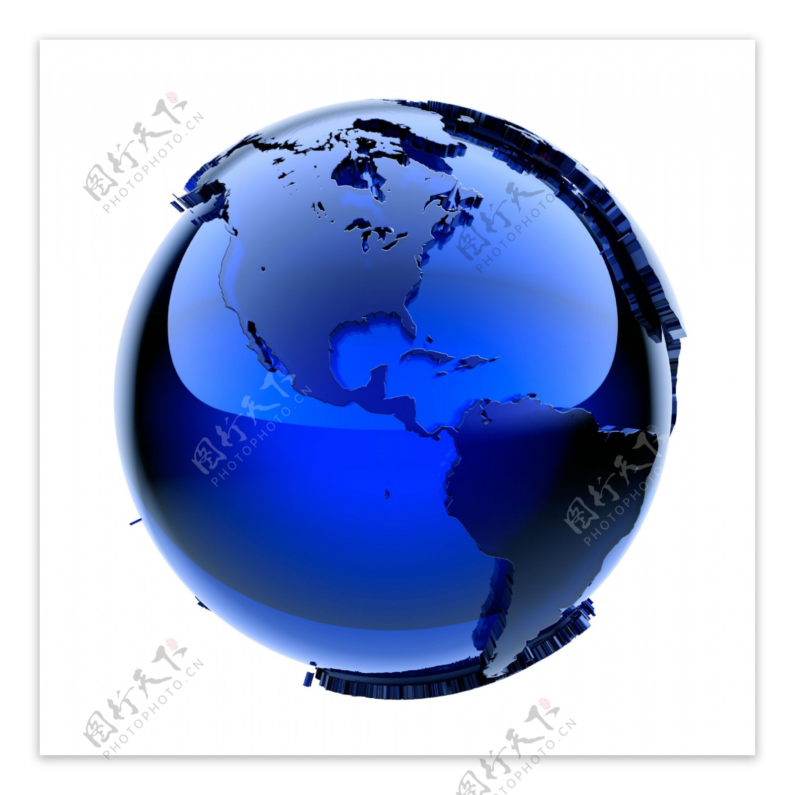 水晶地球模型图片