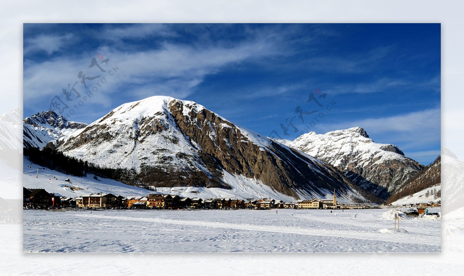 美丽雪山山峰风景图片