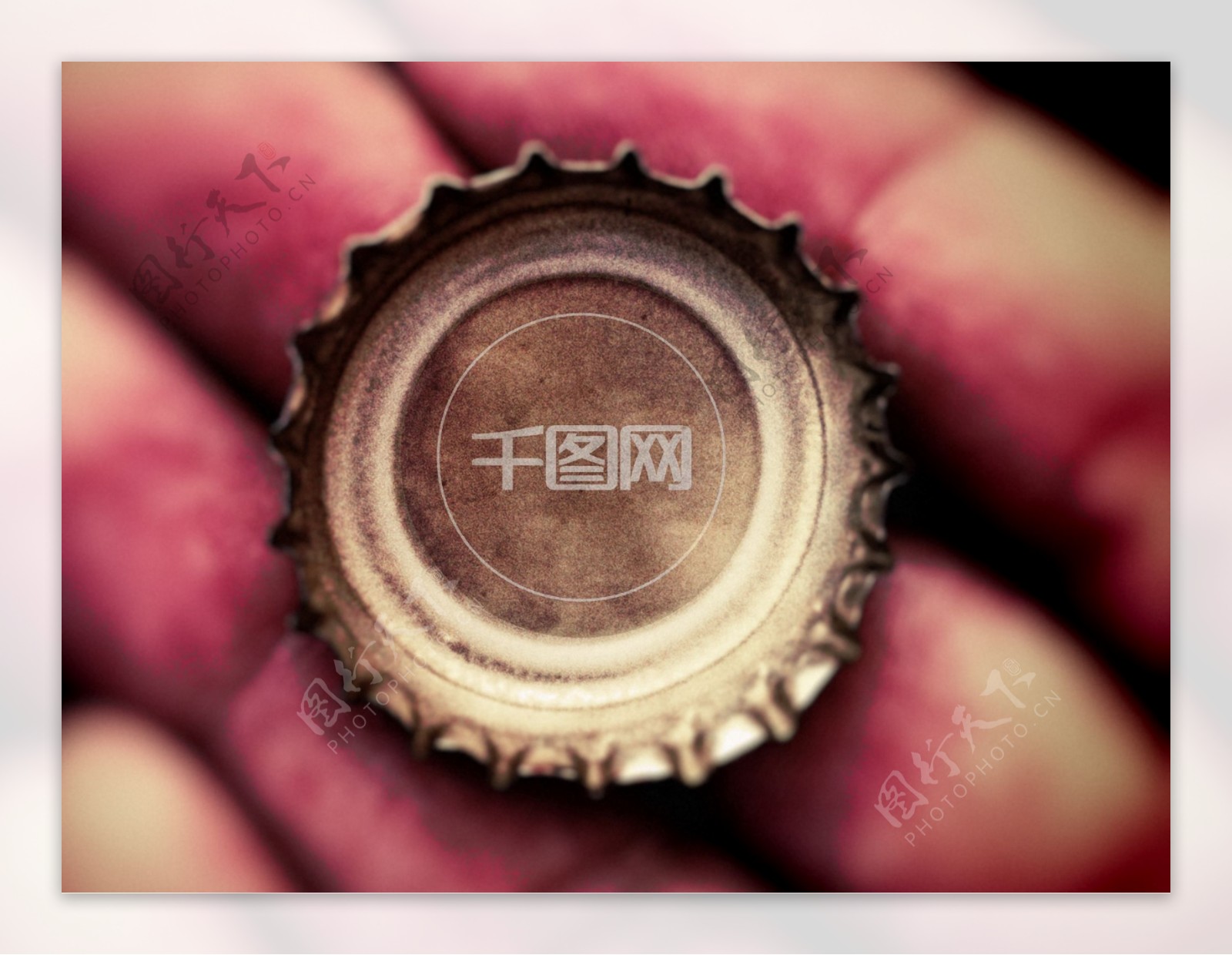 啤酒盖子logo展示样机