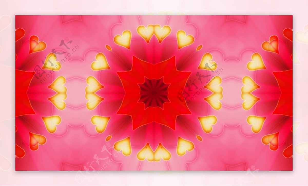 红色花瓣元素视频背景