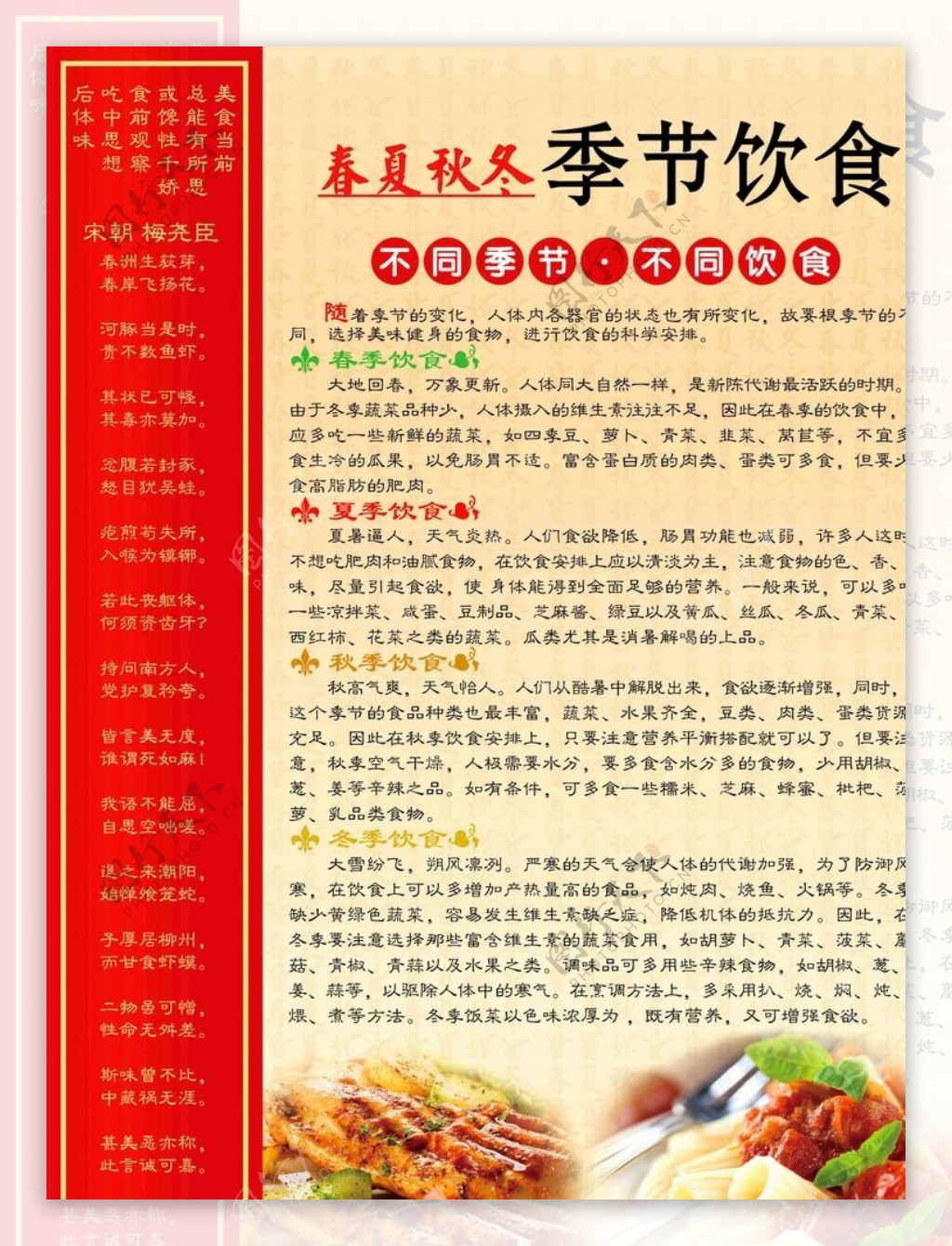 饮食海报