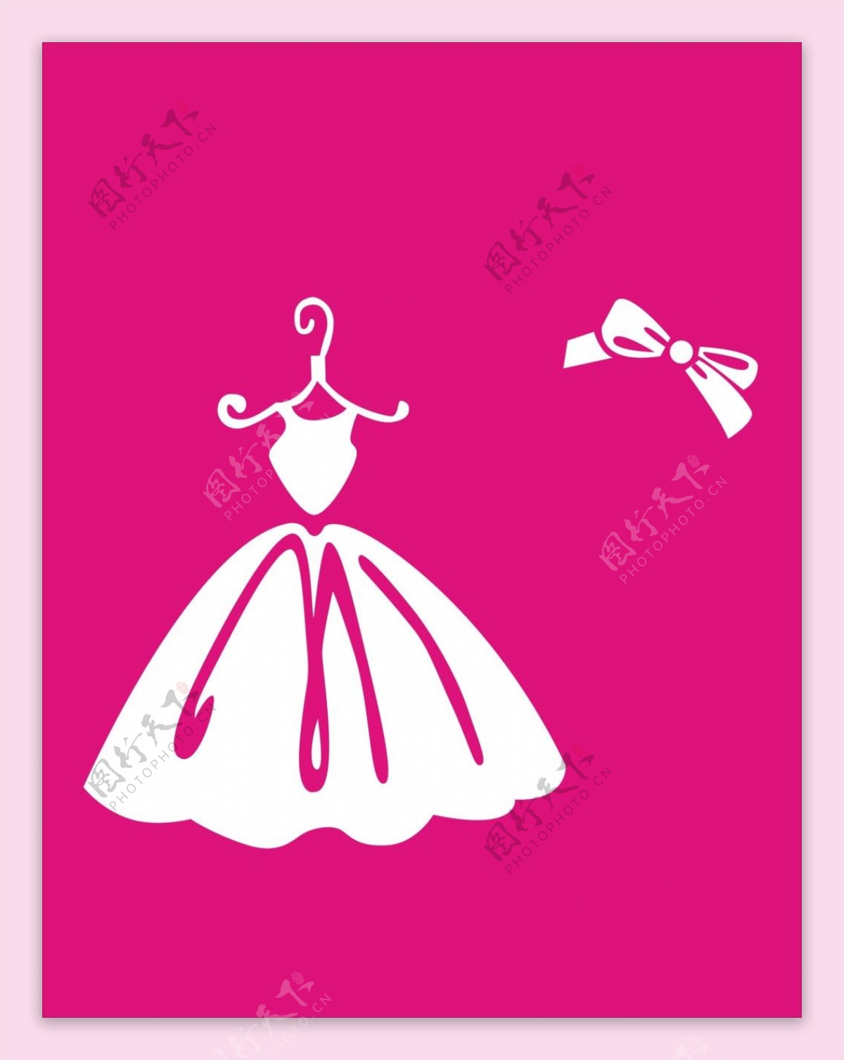 新感觉小裙子粉红色衣服logo